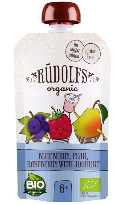 kapsička Borůvka, hruška, malina s jogurtem 110 g