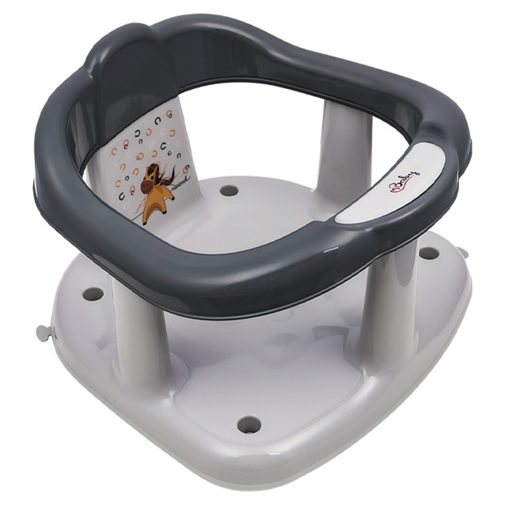 MALTEX Sedátko/křesílko do vany Koník - Sedátko šedá
