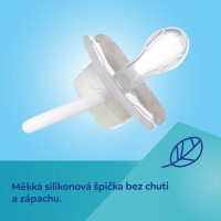 CANPOL BABIES Dudlík svítící silikonový symetrický LOVE MUM&DAD 0-6m 2ks