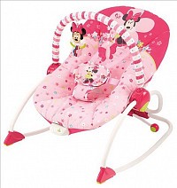 Lehátko Minnie Mouse Bows & Butterflies Infant to Toddler Rocker, 0m +, 18kg