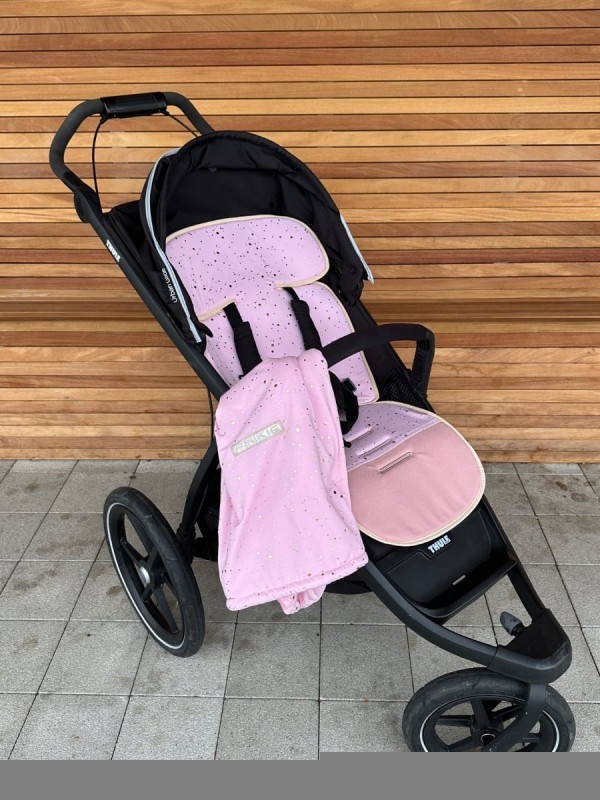 PINKIE podložka do kočárku Shine Gold