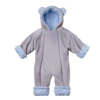 ESITO Zimní kojenecký overal Minky Teddy -  modrá