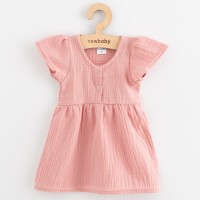 NEW BABY Kojenecké mušelínové šaty