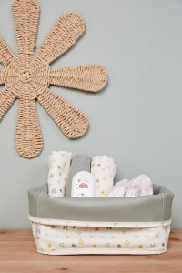 Bebe-Jou Textilní košík na kojenecké potřeby Bébé-Jou Bohemian Garden