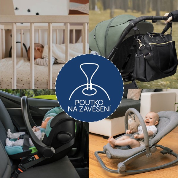 ZOPA Přenosný usínací modul s LED světlem, bílým šumem a zvuky