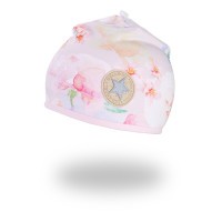 LITTLE ANGEL Čepice podšitá Outlast® - sv.růžová květy/růžová baby