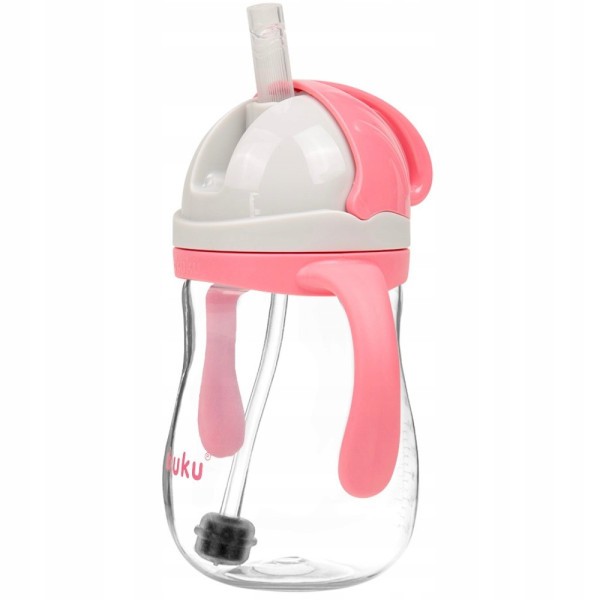 AKUKU Hrnek s ohebným brčkem a závažím 280 ml