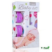 Baby set - bambusová osuška + kočárkový kolíček