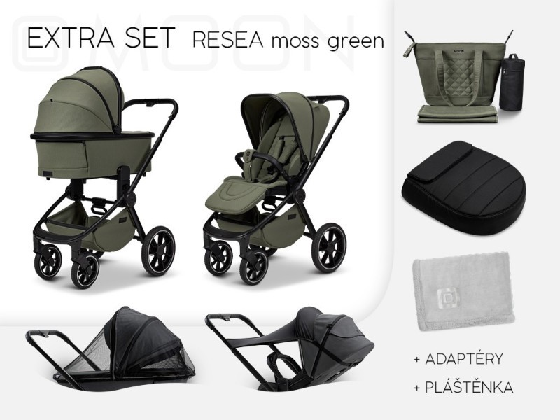 MONN RESEA + Extra set Kombinovaný kočárek