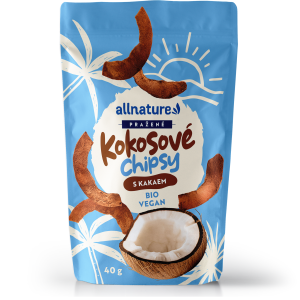 ALLNATURE Kokosové chipsy s kakaem 40 g