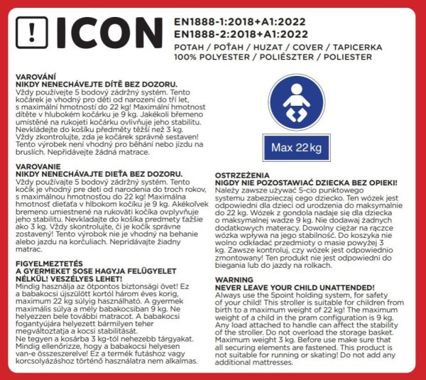 PETITE&MARS Kočárek kombinovaný ICON 2v1 LITE AIR