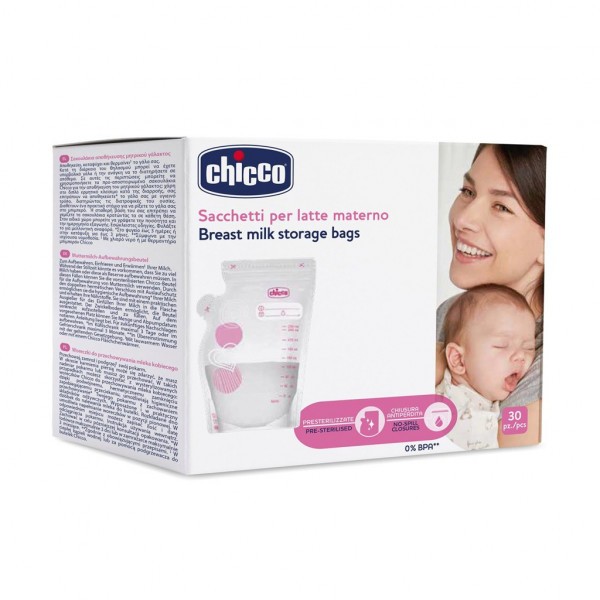 CHICCO Sáčky na mateřské mléko 250 ml 30 ks