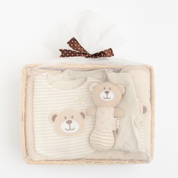 NEW BABY 4-dílný kojenecký dárkový set z BIO bavlny