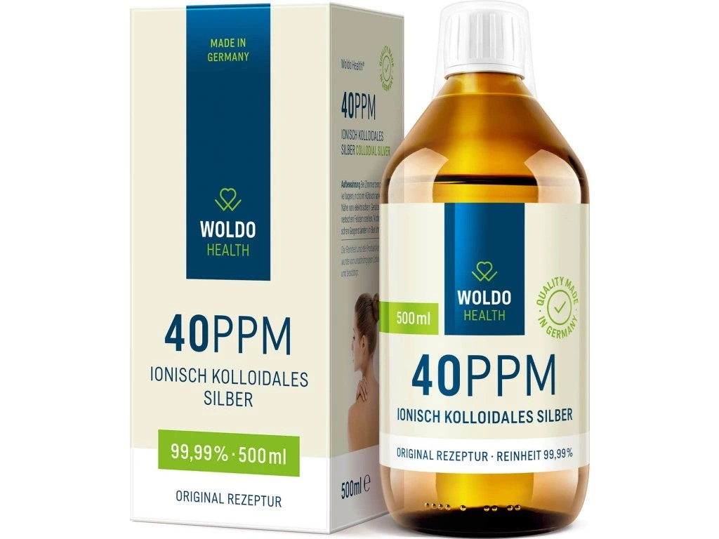 WOLDOHEALTH Koloidní stříbro 40 ppm 500 ml