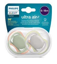 Philips AVENT Šidítko Ultra air neutral 6-18m, 2 ks