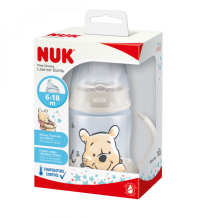 NUK FC lahvička na učení Medvídek Pú s kontrolou teploty