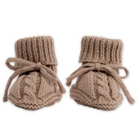 LODGER Capáčky Knit Cable vel. 0 - 6 měsíců