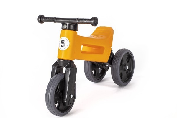 Odrážedlo FUNNY WHEELS Rider Sport modré 2v1, výška sedla 28/30cm nosnost 25kg 18m+ v sáčku