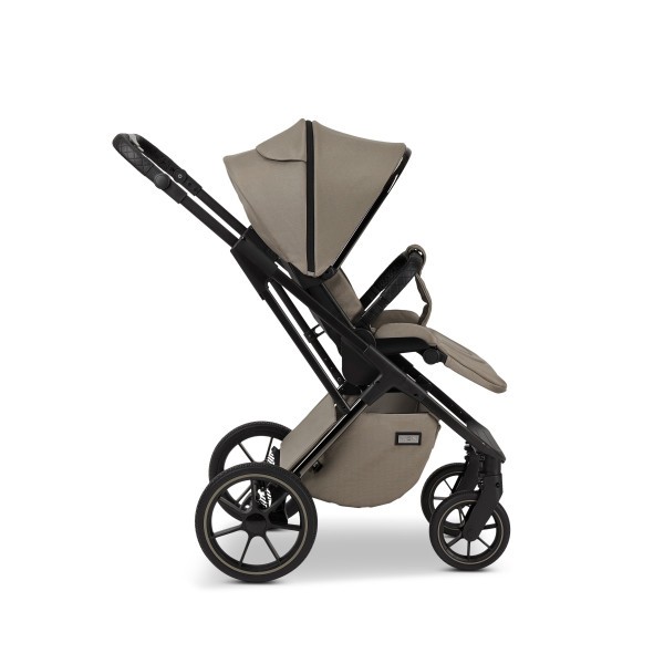 MOON PIÚ EXTRA black chrome Kombinovaný kočárek