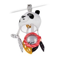 CANPOL BABIES Senzorická závěsná cestovní hračka PANDA s klipem BabiesBoo