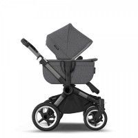 Bugaboo Donkey 5 Mono complete Graphite/Grey mélange-Grey mélange