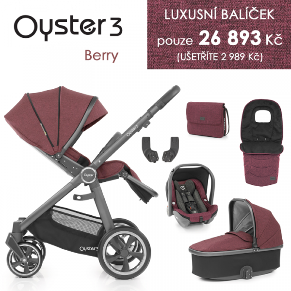 BabyStyle Oyster 3 luxusní set 6 v 1