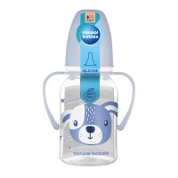 CANPOL BABIES Lahev úzkohrdlá s úchyty CUTE ANIMALS 120ml