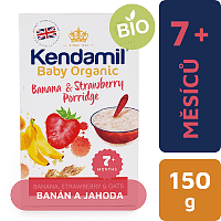 3x Kendamil Jemná dětská BIO/Organická banánovo jáhodová kaše (150g)