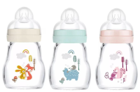 MAM Dětská skleněná láhev 170 ml Feel Good 0+, 1 ks
