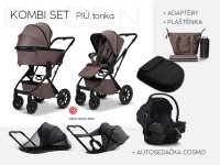 MOON PIÚ Kombi set Kombinovaný kočárek