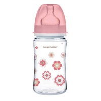 Canpol babies Láhev se širokým hrdlem NEWBORN BABY 240ml růžová Canpol babies Láhev se širokým hrdlem NEWBORN BABY 240ml růžová