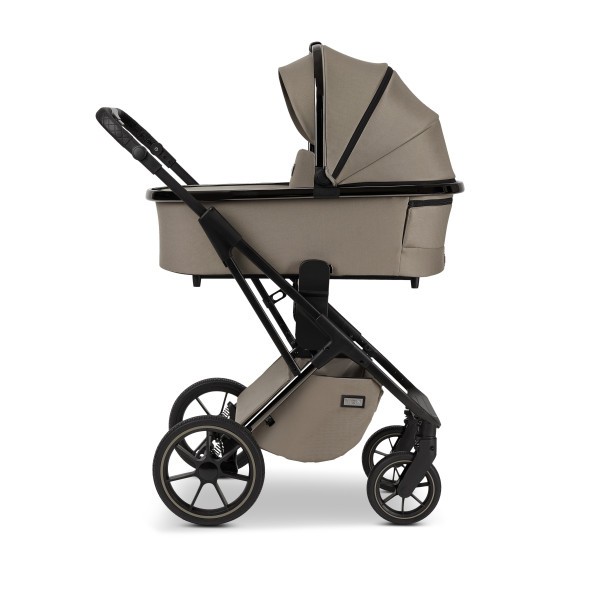 MOON PIÚ EXTRA black chrome Kombinovaný kočárek