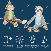 ZOPA Plyšový usínáček s projektorem a melodiemi