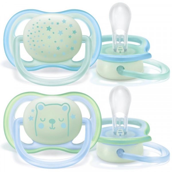 Philips AVENT Šidítko Ultra air noční, 2 ks