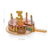 ZOPA Dřevěný narozeninový dort set