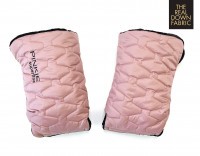 péřové rukavice na kočárek Superfine Light Pink