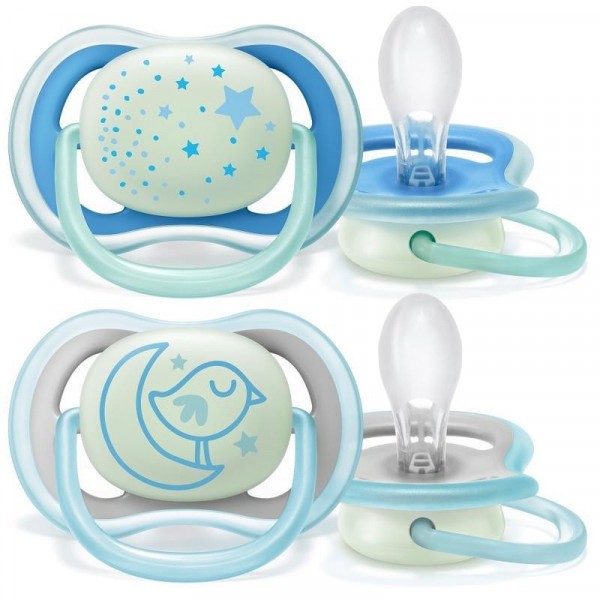 Philips AVENT Šidítko Ultra air noční, 2 ks