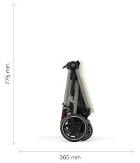 CYBEX Gold e-Gazelle S Sportovní/sourozenecký kočárek + DÁREK kód na slevu GOLD10