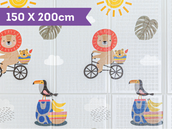 TAF TOYS Hrací deka pěnová 150x200 cm + kartičky na označení věku