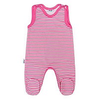 Kojenecké dupačky New Baby Classic II s růžovými pruhy Kojenecké dupačky New Baby Classic II s růžovými pruhy