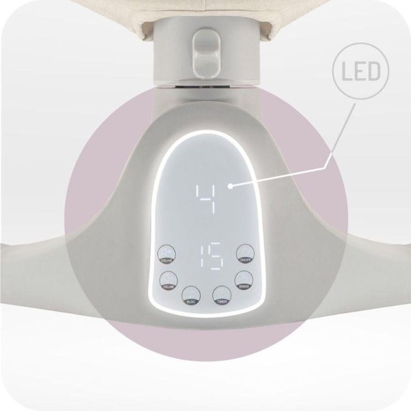 MOMI Elektrické houpátko KENANI béžové