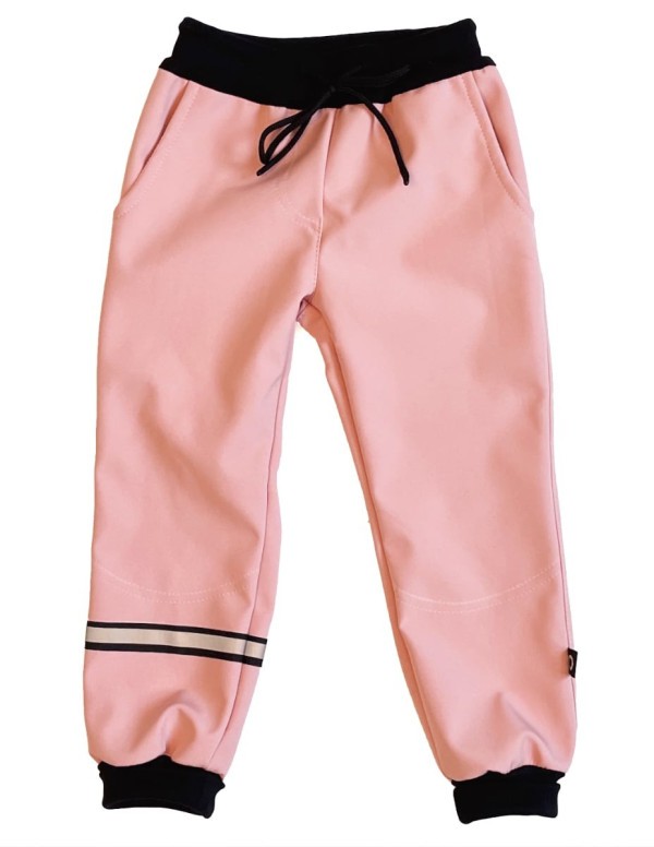 PINKIE Softshellové kalhoty Pink/Black