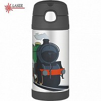 Dětská termoska s brčkem - vlak
