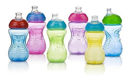 Láhev NO-SPILL™ EASY GRIP se silikonovým pítkem a víčkem, 300ml