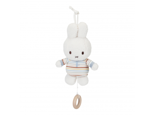 LITTLE DUTCH Hudební králíček Miffy Vintage Proužky
