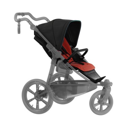 anthracite with red highlights