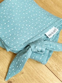 PINKIE Letní deka Muslin Ocean Blue