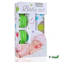 Baby set - bambusová osuška + kočárkový kolíček