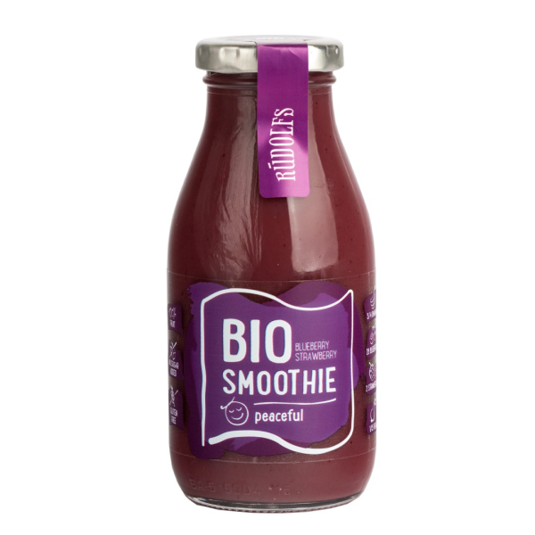 RUDOLFS Smoothie Borůvka, jahoda BIO 260 ml