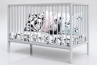 PETITE&MARS Postýlka dřevěná Moony Grey